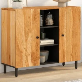 Armario auxiliar madera maciza de acacia 90x33x75 cm de , Aparadores - Ref: Foro24-356883, Precio: 106,14 €, Descuento: %
