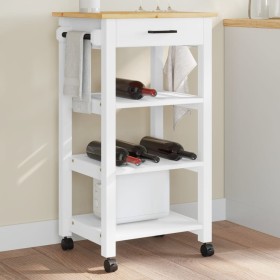 Carrito de cocina MONZA madera maciza de pino 48x40x90 cm de , Carros de cocina y comedor - Ref: Foro24-376081, Precio: 94,16...