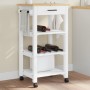 Carrito de cocina MONZA madera maciza de pino 48x40x90 cm de , Carros de cocina y comedor - Ref: Foro24-376081, Precio: 94,16...