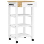 Carrito de cocina MONZA madera maciza de pino 48x40x90 cm de , Carros de cocina y comedor - Ref: Foro24-376081, Precio: 94,16...