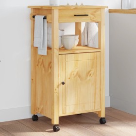 Carrito de cocina MONZA madera maciza de pino 48x40x90 cm de , Carros de cocina y comedor - Ref: Foro24-376088, Precio: 108,0...