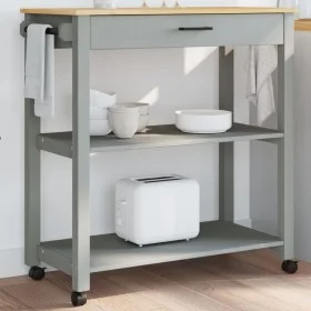 MONZA kitchen cart solid pine wood 84x40x90 cm by , Kitchen and dining carts - Ref: Foro24-376104, Price: 117,58 €, Discount: %