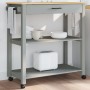 Carrito de cocina MONZA madera maciza de pino 84x40x90 cm de , Carros de cocina y comedor - Ref: Foro24-376104, Precio: 119,6...
