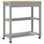 Carrito de cocina MONZA madera maciza de pino 84x40x90 cm de , Carros de cocina y comedor - Ref: Foro24-376104, Precio: 119,6...