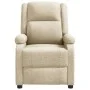 Sillón de masaje de tela color crema de , Sillones de masaje eléctricos - Ref: Foro24-348446, Precio: 228,11 €, Descuento: %