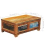 Mesa de centro vintage con almacenaje madera reciclada en Mesas de centro | Comprar online en Foru.es
