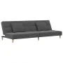 2-seater sofa bed with two pillows in light gray fabric by , Sofas - Ref: Foro24-375792, Price: 252,43 €, Discount: %