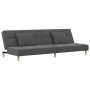 Sofá cama de 2 plazas con dos almohadas tela gris claro de , Sofás - Ref: Foro24-375792, Precio: 257,86 €, Descuento: %