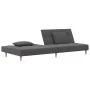 2-Sitzer-Schlafsofa mit zwei Kissen aus hellgrauem Stoff von , Sofas - Ref: Foro24-375792, Preis: 252,43 €, Rabatt: %