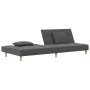 Sofá cama de 2 plazas con dos almohadas tela gris claro de , Sofás - Ref: Foro24-375792, Precio: 257,86 €, Descuento: %