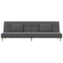 Sofá cama de 2 plazas con dos almohadas tela gris claro de , Sofás - Ref: Foro24-375792, Precio: 257,86 €, Descuento: %