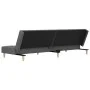 2-Sitzer-Schlafsofa mit zwei Kissen aus hellgrauem Stoff von , Sofas - Ref: Foro24-375792, Preis: 252,43 €, Rabatt: %