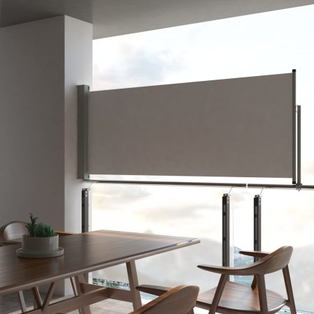 Toldo lateral retráctil para patio 100x300 cm gris de vidaXL, Sombrillas - Ref: Foro24-45186, Precio: 82,13 €, Descuento: %