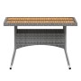 Set de comedor jardín 5 pzas ratán sintético madera acacia gris de , Conjuntos de jardín - Ref: Foro24-3058357, Precio: 537,9...