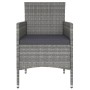 Set comedor jardín 5 pzas ratán sintético vidrio templado gris de , Conjuntos de jardín - Ref: Foro24-3058329, Precio: 257,46...