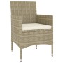 Juego de muebles de jardín de 5 piezas ratán sintético beige de , Conjuntos de jardín - Ref: Foro24-3058470, Precio: 252,41 €...