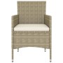 Juego de muebles de jardín de 5 piezas ratán sintético beige de , Conjuntos de jardín - Ref: Foro24-3058470, Precio: 252,41 €...