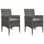 Juego de comedor de jardín de 5 piezas gris de , Conjuntos de jardín - Ref: Foro24-3068692, Precio: 251,24 €, Descuento: %