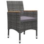 Juego de comedor de jardín de 5 piezas gris de , Conjuntos de jardín - Ref: Foro24-3068748, Precio: 363,73 €, Descuento: %