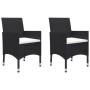 Juego de comedor de jardín de 5 piezas negro de , Conjuntos de jardín - Ref: Foro24-3068743, Precio: 351,21 €, Descuento: %