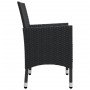 Juego de comedor de jardín de 5 piezas negro de , Conjuntos de jardín - Ref: Foro24-3068743, Precio: 351,21 €, Descuento: %