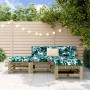 Juego de muebles de jardín 4 pzas madera de pino impregnada de , Conjuntos de jardín - Ref: Foro24-3186507, Precio: 229,71 €,...