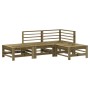Juego de muebles de jardín 4 pzas madera de pino impregnada de , Conjuntos de jardín - Ref: Foro24-3186507, Precio: 229,71 €,...