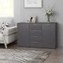 Aparador de madera contrachapada gris 120x35,5x75 cm de , Aparadores - Ref: Foro24-801330, Precio: 164,08 €, Descuento: %