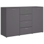 Aparador de madera contrachapada gris 120x35,5x75 cm de , Aparadores - Ref: Foro24-801330, Precio: 167,25 €, Descuento: %