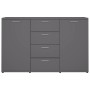 Aparador de madera contrachapada gris 120x35,5x75 cm de , Aparadores - Ref: Foro24-801330, Precio: 167,25 €, Descuento: %