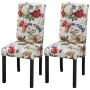 Sillas de comedor 2 unidades tela multicolor de , Sillas de comedor - Ref: Foro24-242398, Precio: 168,57 €, Descuento: %