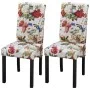 Sillas de comedor 2 unidades tela multicolor de , Sillas de comedor - Ref: Foro24-242398, Precio: 165,43 €, Descuento: %