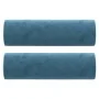 Sofá de 3 plazas con cojines terciopelo azul 180 cm de , Sofás - Ref: Foro24-3200900, Precio: 327,72 €, Descuento: %