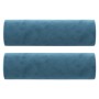 Sofá de 3 plazas con cojines terciopelo azul 180 cm de , Sofás - Ref: Foro24-3200900, Precio: 334,35 €, Descuento: %