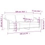 Sofá de 3 plazas con cojines tela gris claro 180 cm de , Sofás - Ref: Foro24-3200853, Precio: 285,62 €, Descuento: %
