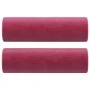 Sofá de 2 plazas con cojines terciopelo rojo tinto 140 cm de , Sofás - Ref: Foro24-3200885, Precio: 240,41 €, Descuento: %