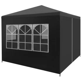 Carpa para celebraciones gris antracita 3x3 m de vidaXL, Carpas y cenadores - Ref: Foro24-45098, Precio: 81,43 €, Descuento: %