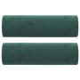 Sofá de 3 plazas con cojines terciopelo verde oscuro 180 cm de , Sofás - Ref: Foro24-3200893, Precio: 339,33 €, Descuento: %