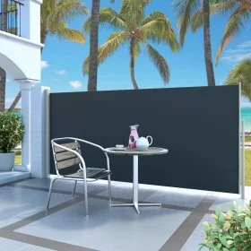 Toldo lateral retráctil 140x300 cm negro de vidaXL, Sombrillas - Ref: Foro24-45353, Precio: 71,74 €, Descuento: %