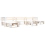Set de muebles de jardín de palets 6 piezas madera blanco de , Conjuntos de jardín - Ref: Foro24-277399, Precio: 396,61 €, De...