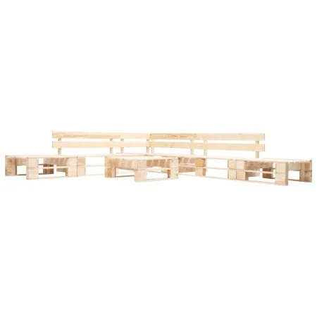 Juego de muebles de palets de jardín 6 piezas madera natural de , Conjuntos de jardín - Ref: Foro24-277494, Precio: 306,08 €,...