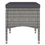 Juego de silla de jardín y taburete 4 piezas ratán PE gris de , Sillas de jardín - Ref: Foro24-310615, Precio: 208,98 €, Desc...