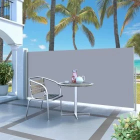 Toldo lateral retráctil 140x300 cm gris de vidaXL, Sombrillas - Ref: Foro24-45357, Precio: 76,98 €, Descuento: %