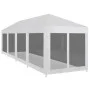Carpa de celebraciones con 10 paredes de malla 12x3 m de vidaXL, Carpas y cenadores - Ref: Foro24-45112, Precio: 199,29 €, De...