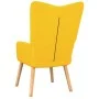 Silla de relajación taburete tela amarillo de , Sillones - Ref: Foro24-327541, Precio: 114,74 €, Descuento: %