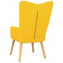 Silla de relajación taburete tela amarillo de , Sillones - Ref: Foro24-327541, Precio: 94,15 €, Descuento: %