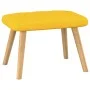 Silla de relajación taburete tela amarillo de , Sillones - Ref: Foro24-327541, Precio: 114,74 €, Descuento: %