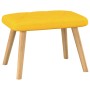 Silla de relajación taburete tela amarillo de , Sillones - Ref: Foro24-327541, Precio: 94,15 €, Descuento: %
