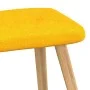 Silla de relajación taburete tela amarillo de , Sillones - Ref: Foro24-327541, Precio: 114,74 €, Descuento: %