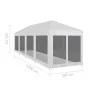 Carpa de celebraciones con 10 paredes de malla 12x3 m de vidaXL, Carpas y cenadores - Ref: Foro24-45112, Precio: 199,29 €, De...